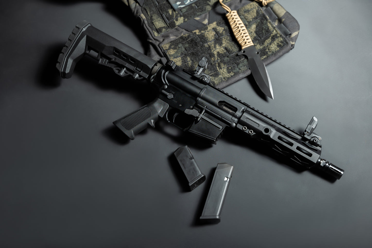 Saber Gears SG9 9x19 Pistol Caliber Carabine 8"